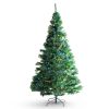 VEVOR Christmas Tree, 7.5ft Prelit Artificial Xmas Tree, Full Holiday Decor Tree with 550 Multi-Color LED Lights, 1346 Branch Tips, Metal Base for Hom