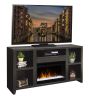 Bridgevine Home Urban Loft 62 inch Electric Fireplace TV Console for TVs up to 70 inches, Mocha Finish