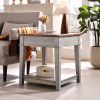 Retro End Table, Vintage Coffee Table, For Living Room, Bedroom, Gray