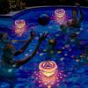 2Pcs Underwater Floating LED Light Colorful Fish Pattern 6 Lighting Modes Pool Lamp IP67 Waterproof Decorative Battery Powered Lights 80000Hrs Lifespa