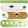 16 inch Flush Mount Ceiling Light;  Industrial Black Metal Star Ceiling Lights