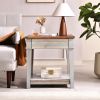 Retro End Table, Vintage Coffee Table, For Living Room, Bedroom, Gray