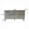 Stylish and Functional 4-Door Storage Cabinet with Pine Legs and MDF, for Living Room Bedroom,and Kitchen