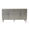 Stylish and Functional 4-Door Storage Cabinet with Pine Legs and MDF, for Living Room Bedroom,and Kitchen